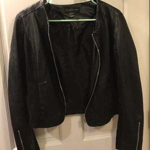 Black Faux Leather Jacket